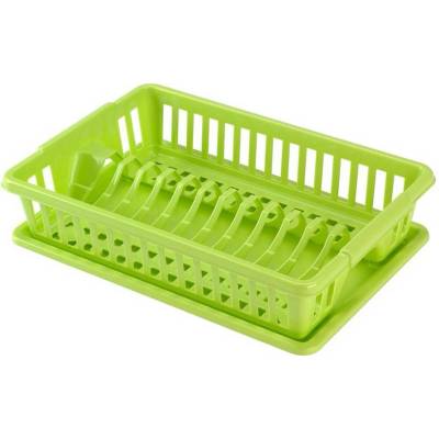 Plastový odkapávač s podnosem HEIDRUN 38x26cm MIX barev Varianta: BÍLÁ