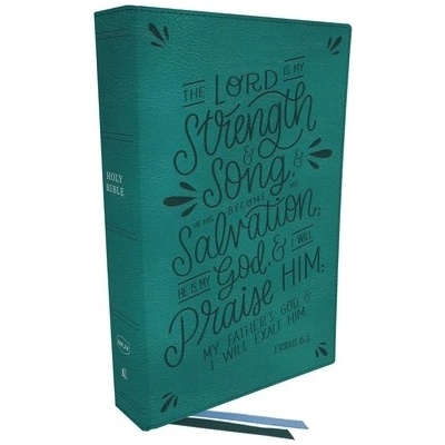 Nkjv, Thinline Bible, Verse Art Cover Collection, Leathersoft, Teal, Red Letter, Comfort Print: Holy Bible, New King James Version Thomas NelsonImitation Leather