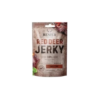 Renjer Sušené jelení maso Modern Nordic Red Deer Jerky Chili & Lime 25 g
