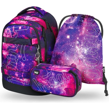 BAAGL КОМПЛЕКТ 3 Skate max Галактика: раница, моливник, торбичка BAAGL | Lilav | Момичешки | ONE SIZE