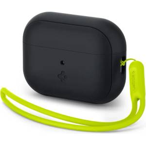 SPIGEN Silicone Fit каишка Apple AirPods Pro 1 / 2 черно/phantom зелено (ACS05810)