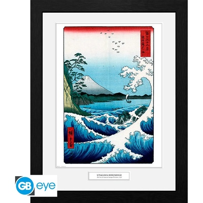 HIROSHIGE - Framed print "The Sea At Satta", PFC3421