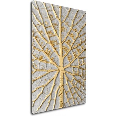 Impresi Obraz Zlatý list na bielom pozadí - 40 x 60 cm