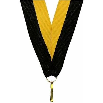 Stuha na medailu 22 mm yellow/black