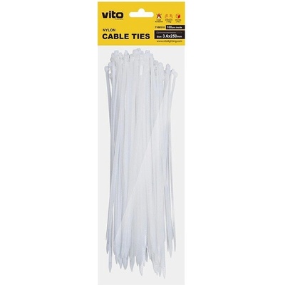 VITO Кабелни превръзки бели 250/3.6 - Vito (7100510)