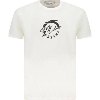 Trussardi pánské triko s krátkým rukávem bílá
