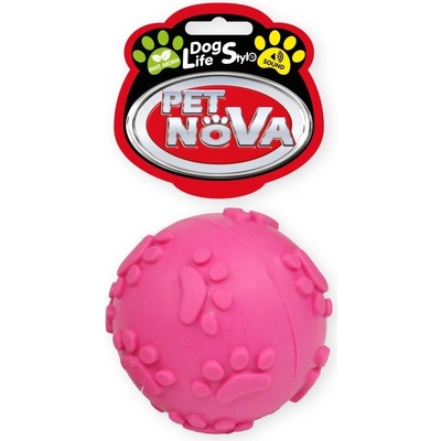 Petnova hračky pre zvieratá TPR SOUNDBALL PINK hračka pre psa 6 cm
