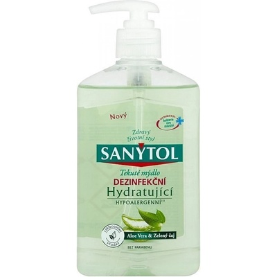 Sanytol dezinfekčné hydratačné mydlo zelený čaj & aloe vera 500 ml