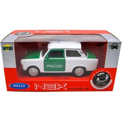 Welly Polícia Trabant 601 Bílá 1:34