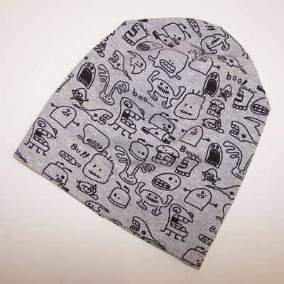 Chráněné dílny AVE Strážnice Lehká dětská čepice s potiskem Příšerky