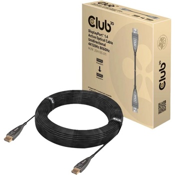 Club 3D Club3D DisplayPort кабел 1.4 активен оптичен 20m 4K120Hz букса (CAC-1079)