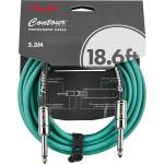 Fender Инструментален кабел жак-жак Fender Contour Series green 5.5 метра