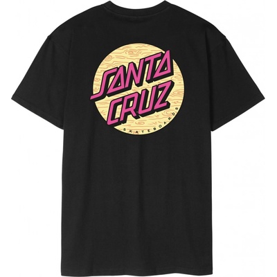 Santa Cruz Wagon Dot Chest T-Shirt Black
