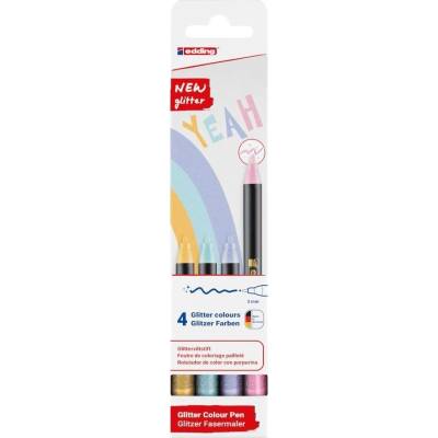 Edding 1200 glitter 4 ks pastelové barvy