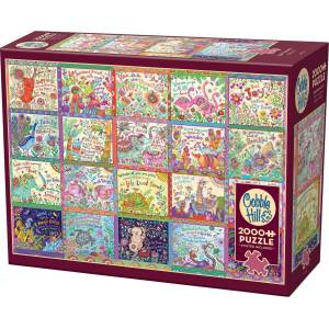 Cobble Hill Пъзел Cobble Hill от 2000 части - Щастливи мисли (49023)