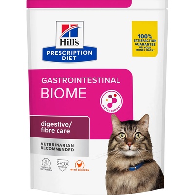 Hill's Prescription Diet Gastrointestinal Biome Starostlivosť o zažívanie pre mačky 300 g
