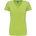 Kariban v-neck k381 / Дамска тениска с къс ръкав - лайм s (20k38112201)