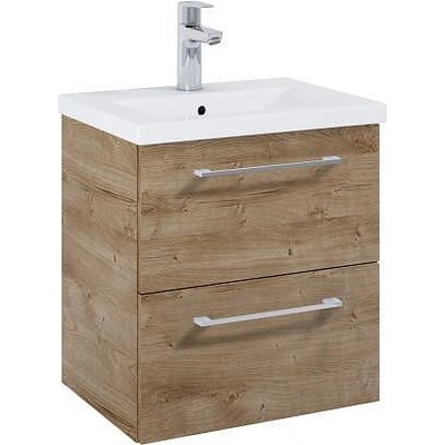 Roca Шкаф Unik Roma Compact Plus, rural oak, 515 x 395 mm с 2 чекмеджета и умивалник (A852472808)