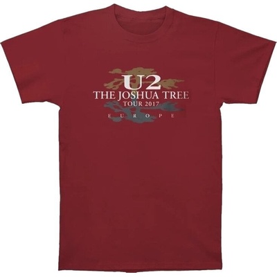 U2 Joshua Tree 2017 (Back Print & Ex-Tour) Red M Риза (U2TOURTS09MR02)