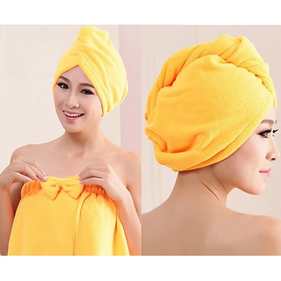 Magic Towel magický uterák na vlasy 60 x 20 cm žltý