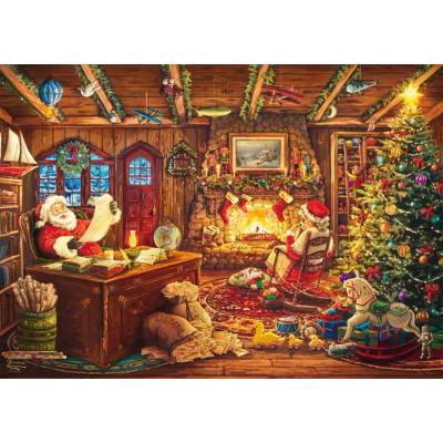Schmidt Thomas Kinkade Santa kontroluje svoj zoznam 1000 dielov