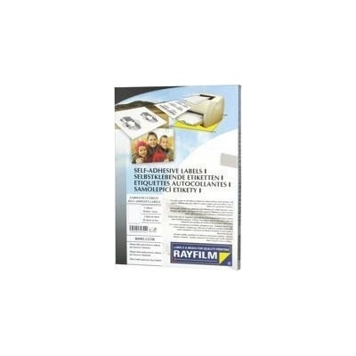 Rayfilm R0555.1123A stříbrné PET laser etikety 210x297mm A4 100 listů