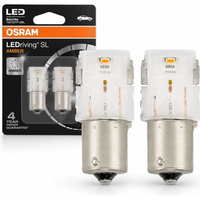 Osram LED 7507DYP-02B AMBER PY21W 12V 1,5W BAU15S