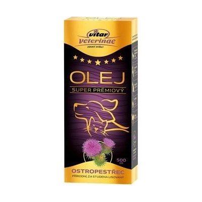 Vitar Veterinae Ostropestřec olej 500 ml 5x