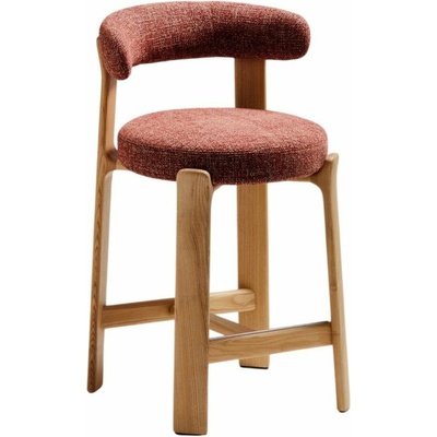 Kave Home Granite z jaseňového dreva v terakotovej farbe / v svetlo prírodnej farbe