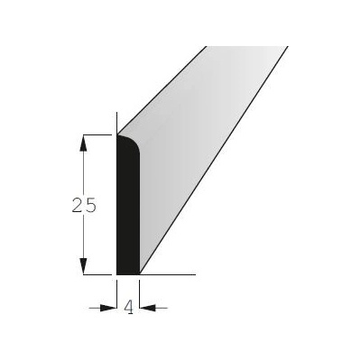 Lišta rohová vnitřní borovice 25x4mm, délka 200cm