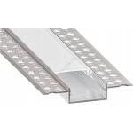 SmartLED Вграден профил за led ленти 1 м, сребърен/бял (sd0106)