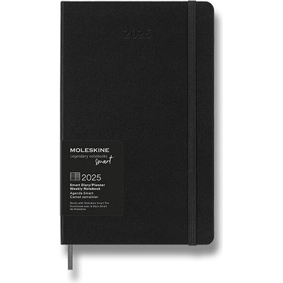 Moleskine Smart Writing A5 týdenní 2025 černý – Zboží Dáma