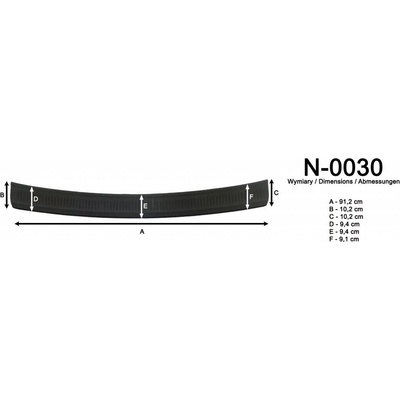 Nášľap kufra Toyota Auris II 2012-2014