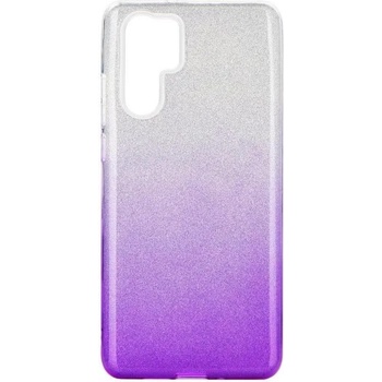 Forcell Блестящ Силиконов Калъф за HUAWEI P30 Pro, FORCELL Shining Case, Сребро/Лилав (5901737943941)