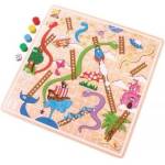 Bigjigs Toys - Дървена игра - Змии и стълби (BJ590)