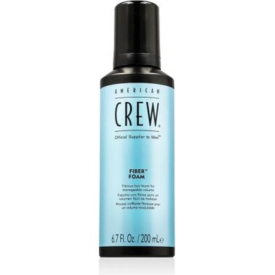 American Crew Fiber Foam пяна за коса с гъвкава фиксация и естествен обем 200 ml за мъже