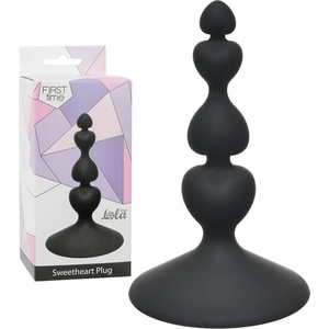  Анален плъг, форма на сърца за романтична игра, 10см. - Anal Sweetheart Plug (4106-03LOLA)