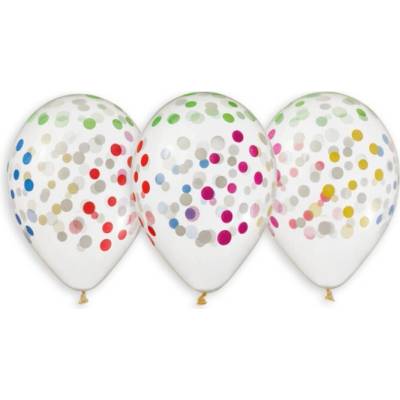Gemar Kulaté latexové balónky 30 cm průhledné s puntíky