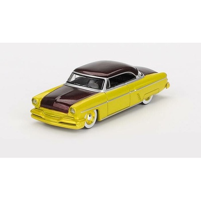 MINI GT Lincoln Capri Hot Rod 1954 Lime Yellow 1:64