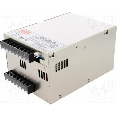 MEAN WELL PSP-600-27 Napájecí zdroj: spínaný; k vestavbě,modulový; 600W; 27VDC; 22,2A