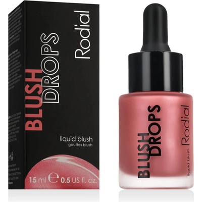 Rodial Blush Drops tekutá lícenka a lesk na pery dodávajúci hydratáciu a lesk Frosted Pink 15 ml