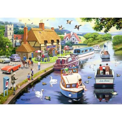 Ravensburger - Puzzle Evening on the River - 1 000 piese