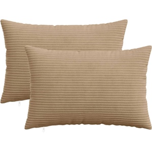 vidaXL Калъфка за възглавница 2 pcs HEERLEN Кафяво 40 x 60 cm кордурой (909225)