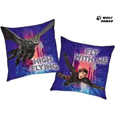 Herding Polštář Jak vycvičit draka fly 40x40