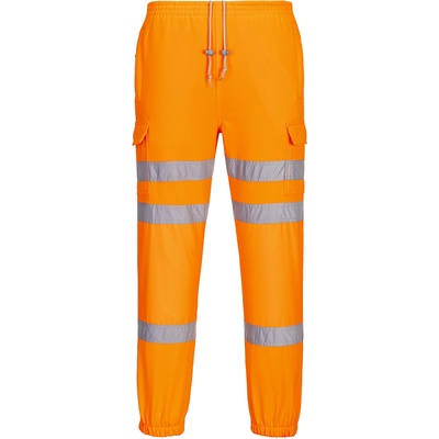Portwest hi-vis jogging rt48 / Светлоотразителни панталони/панталони с талия - hv оранжеви xxl (rt48orrxxl)