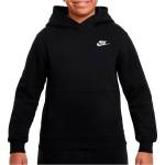 Nike Детски суичър Nike Kid's Sportswear Club Fleece Pullover Hoodie - Black / White (704-6169-0214)