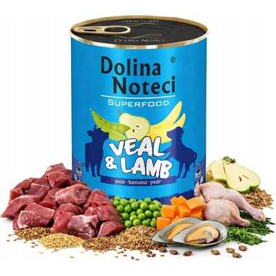 Dolina Noteci Superfood Hovězí a husí srdce 6 x 800 g
