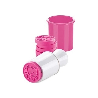 TESCOMA Delicia Pink růžové - plastové vykrajovátko a 6 razítek na cukroví – Zboží Dáma