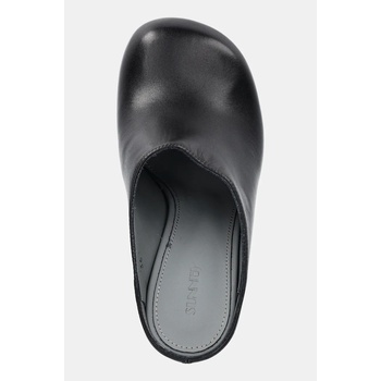 Sunnei Кожени чехли Sunnei 1000CHIODI в черно с тънък ток SHOWHEE003 (SHOWHEE003.LTH036.001)