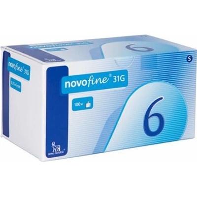 Novofine hla Inz 31 G 0,25 x 6 mm injekčná ihla jednorázová 31 G x6 mm 1 x 100 ks